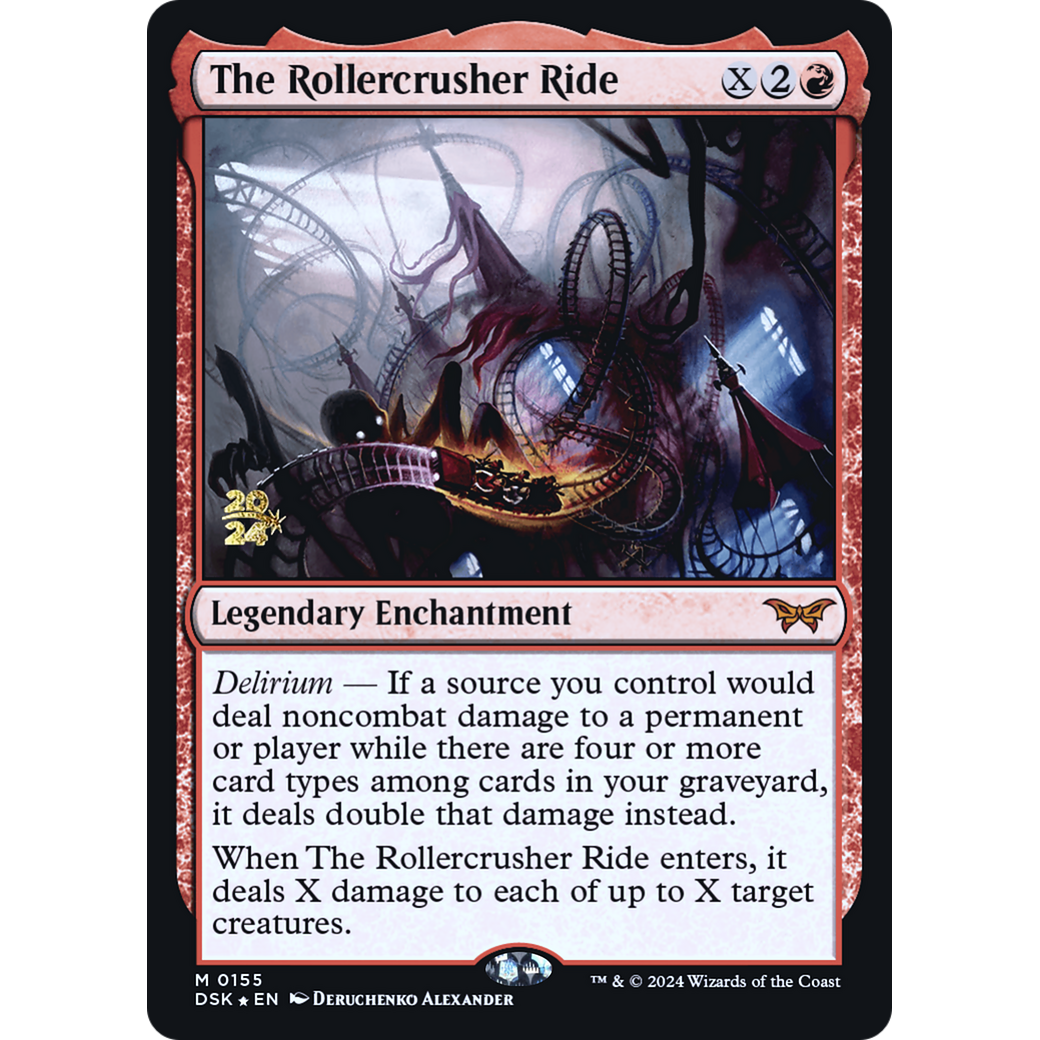 The Rollercrusher Ride (PRE-155S) - Duskmourn: House of Horror Promos Foil