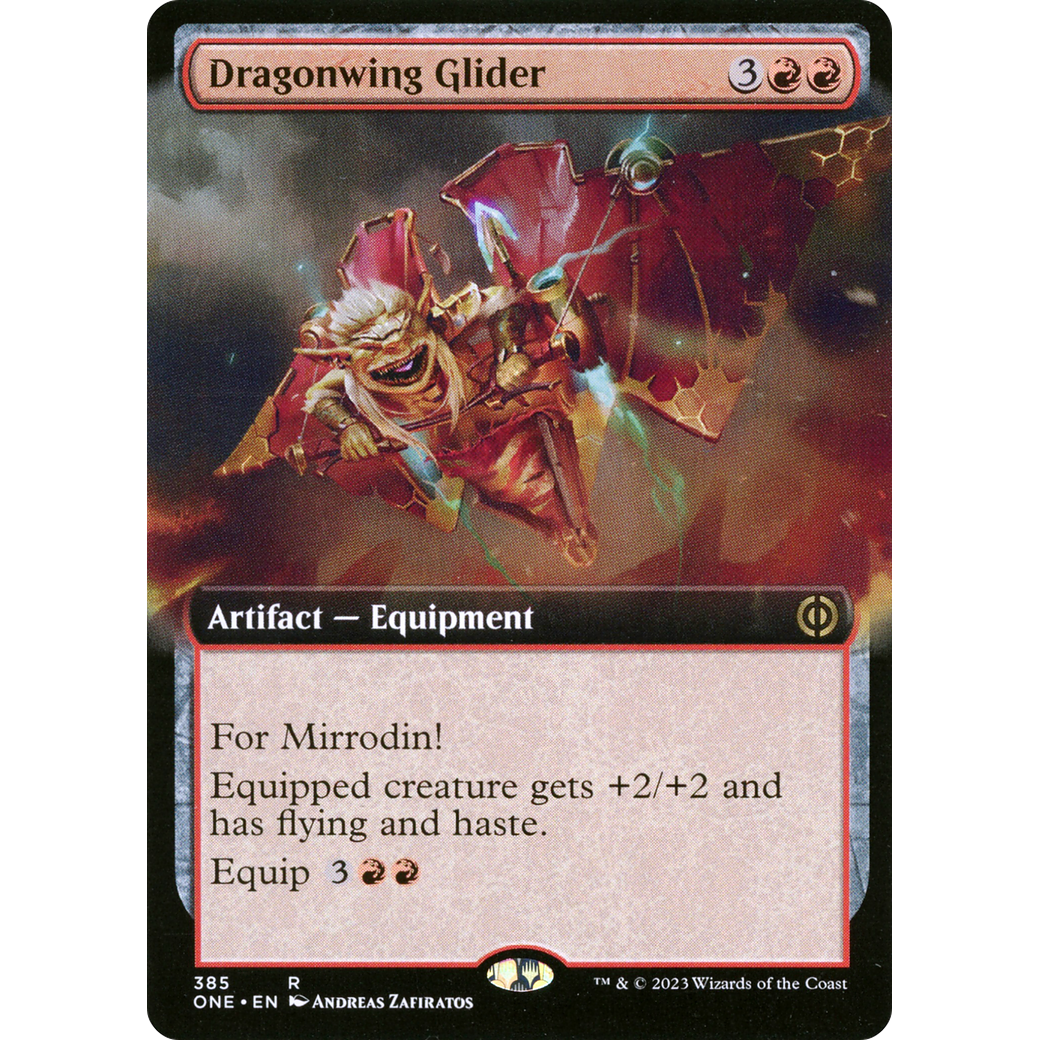Dragonwing Glider (ONE-385) - Phyrexia: All Will Be One: (Extended Art) Foil
