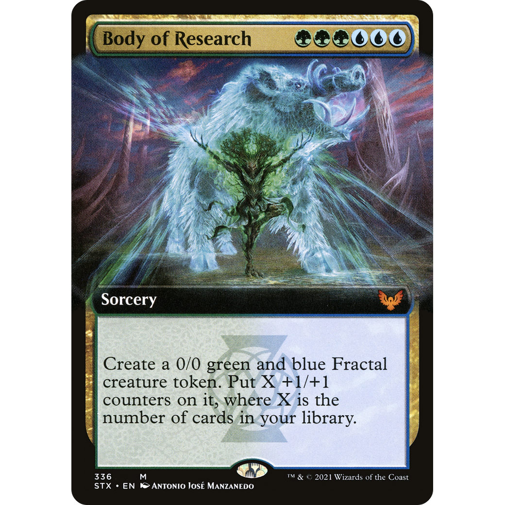 Body of Research (Extended Art) (STX-336) - Strixhaven: School of Mages: (Extended Art) Foil