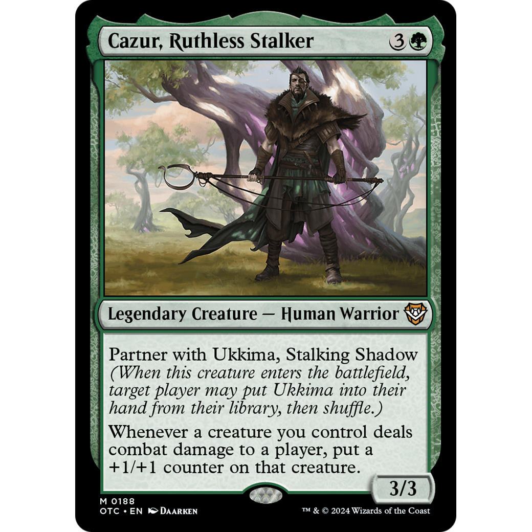 Cazur, Ruthless Stalker (OTC-188) - Outlaws of Thunder Junction Commander