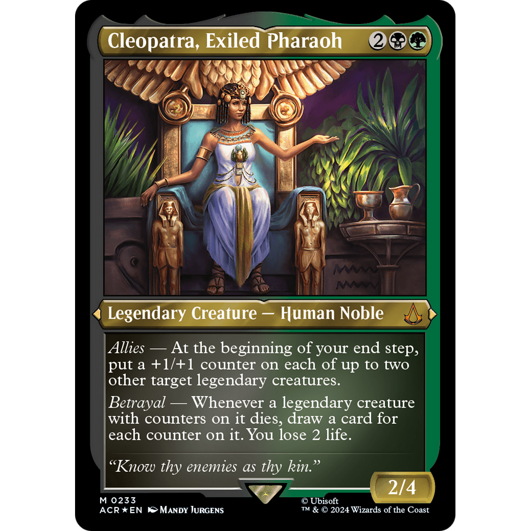 Cleopatra, Exiled Pharaoh (ACR-233) - Assassin's Creed Etched Foil