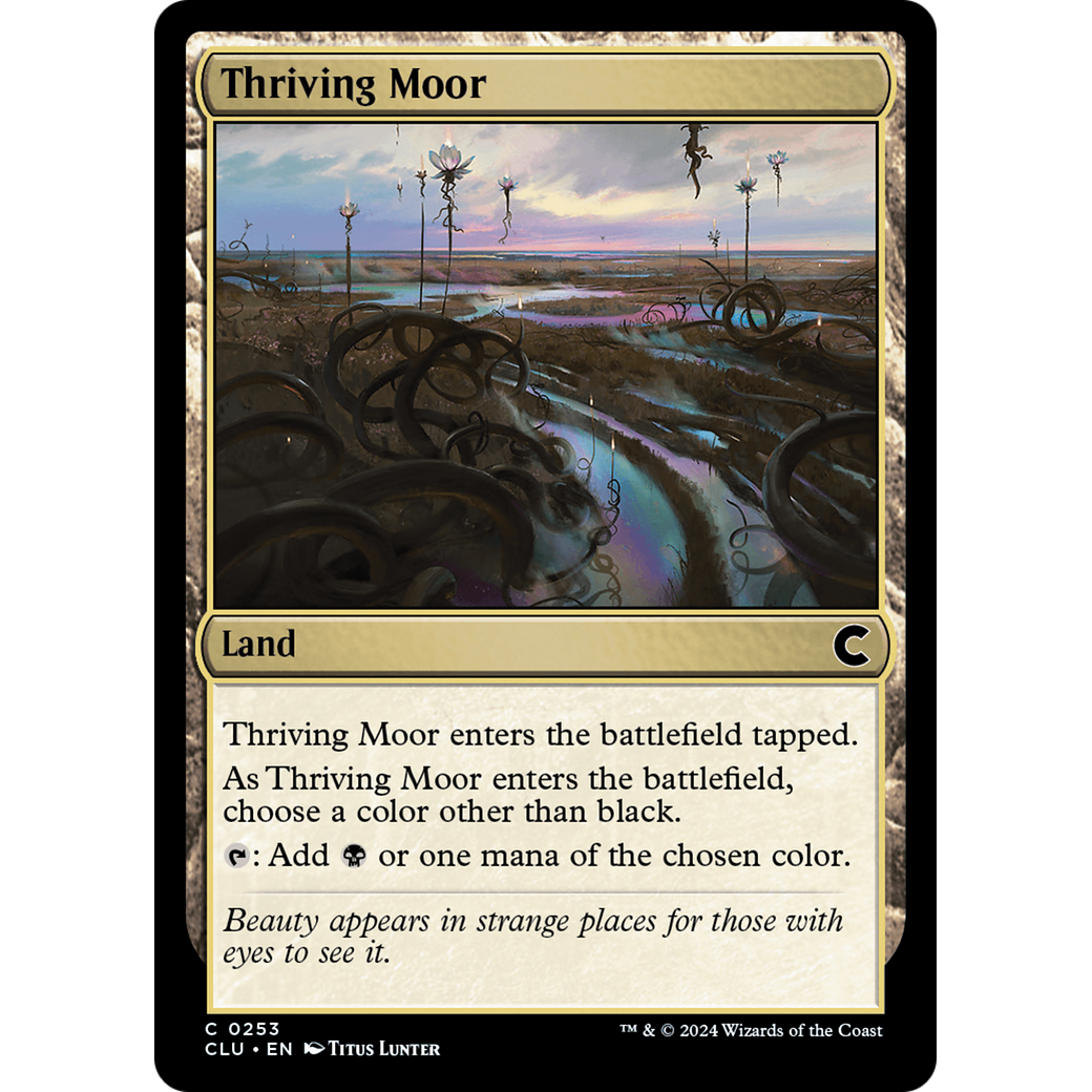 Thriving Moor (CLU-253) - Ravnica: Clue Edition