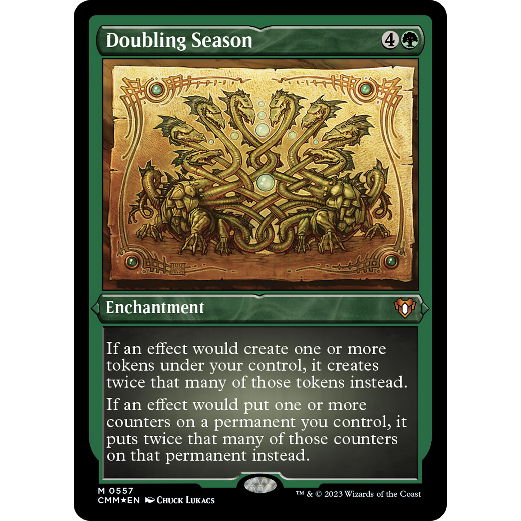 Doubling Season (CMM-557) - Commander Masters Etched Foil