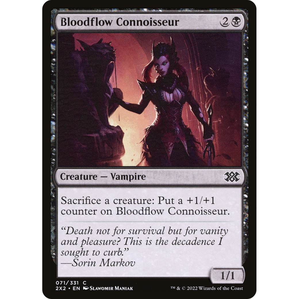 Bloodflow Connoisseur (2X2-071) - Double Masters 2022 Foil