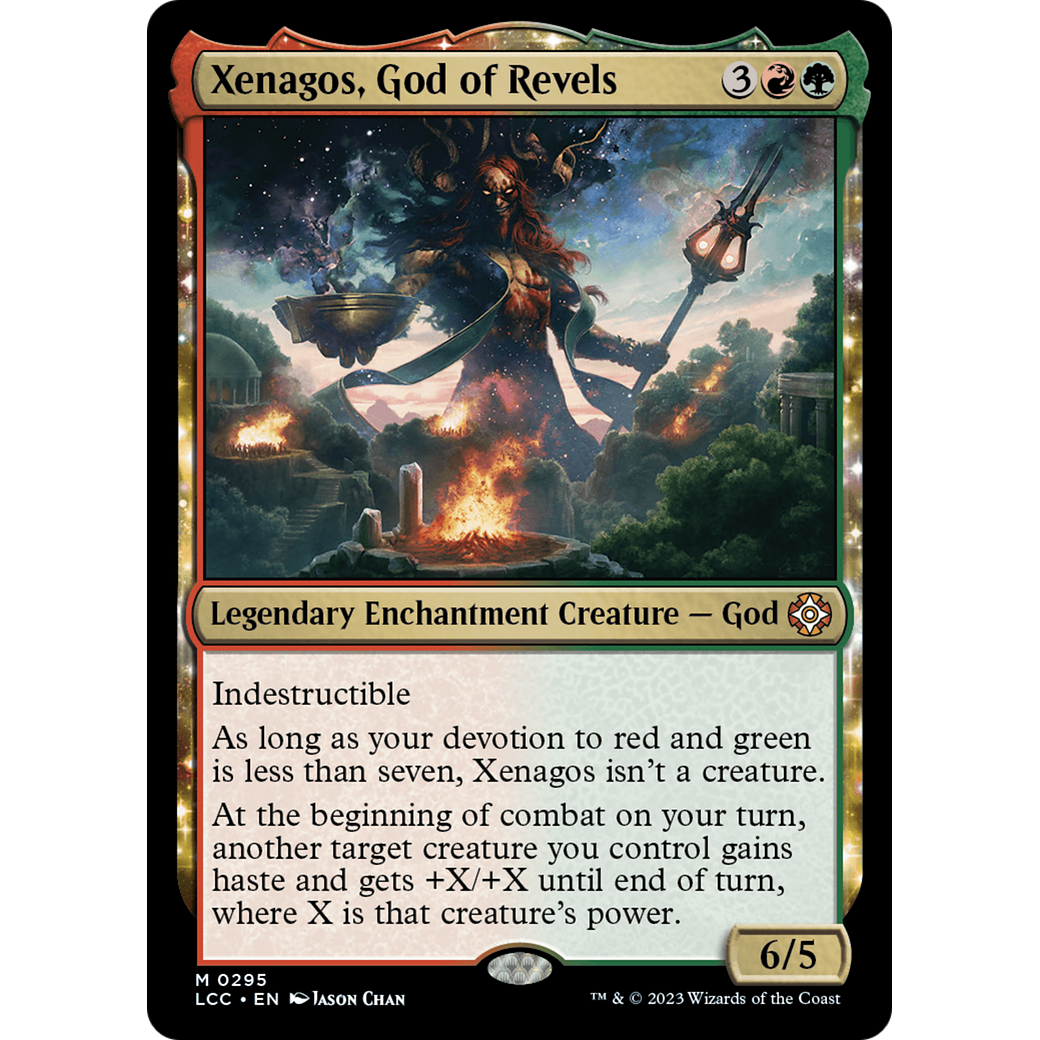 Xenagos, God of Revels (LCC-295) - The Lost Caverns of Ixalan Commander: (enchantment)