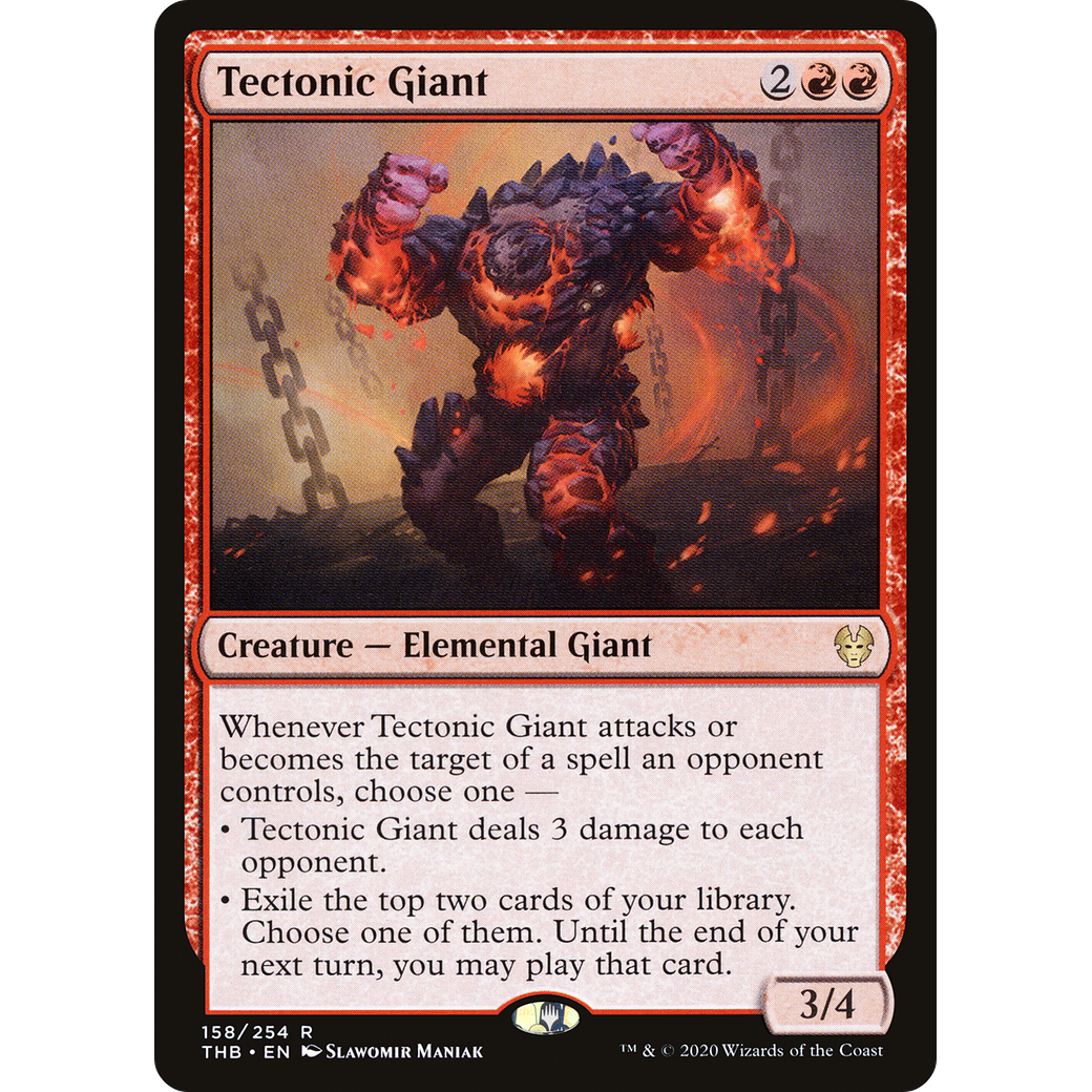 Tectonic Giant (THB-158) - Theros Beyond Death Foil