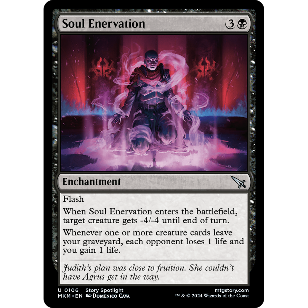 Soul Enervation (MKM-106) - Murders at Karlov Manor Foil