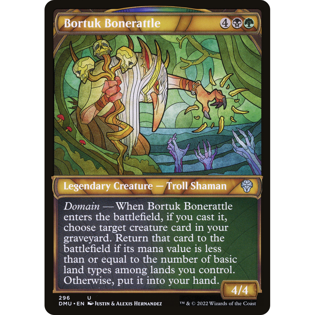 Bortuk Bonerattle (Showcase) (DMU-296) - Dominaria United: (Showcase) Foil