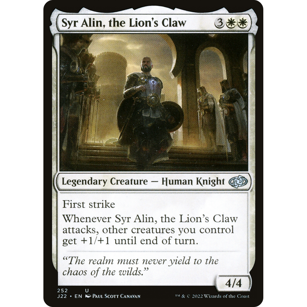Syr Alin, the Lion's Claw (J22-252) - Jumpstart 2022