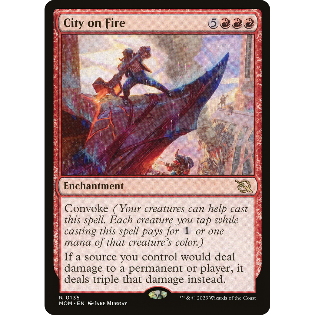 City on Fire (MOM-135) - March of the Machine Foil