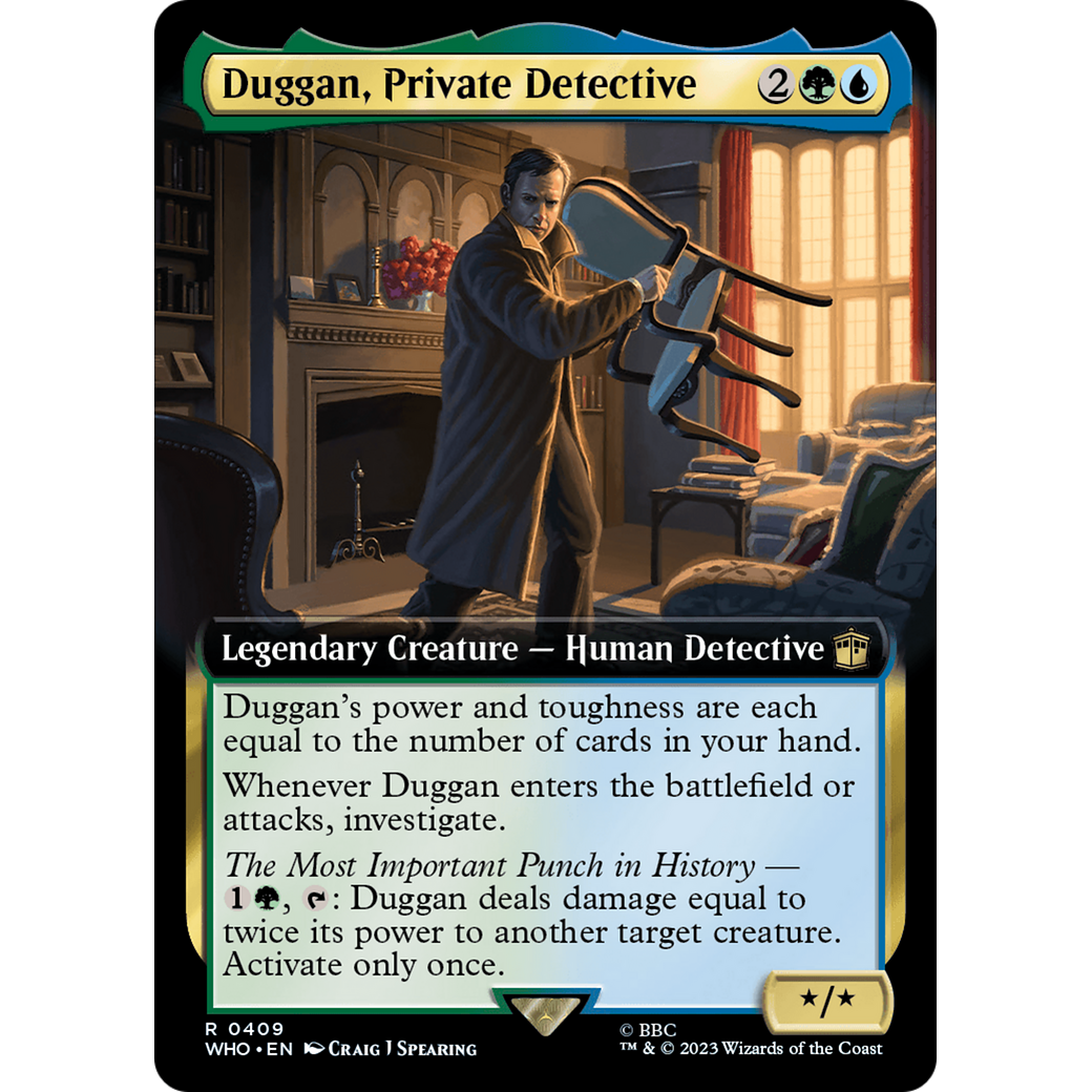 Duggan, Private Detective (Extended Art) (WHO-409) - Doctor Who: (Extended Art) Foil