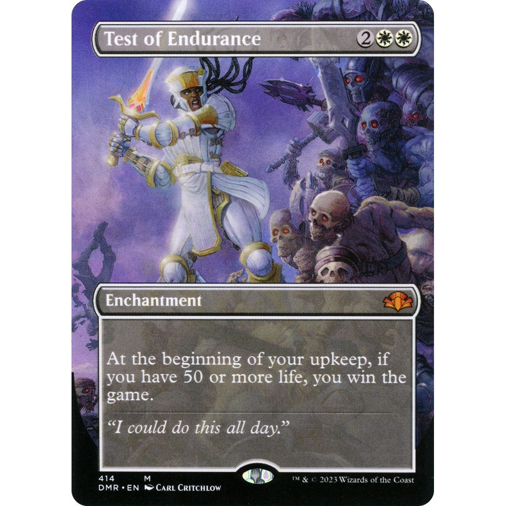 Test of Endurance (Borderless) (DMR-414) - Dominaria Remastered (Borderless) Foil