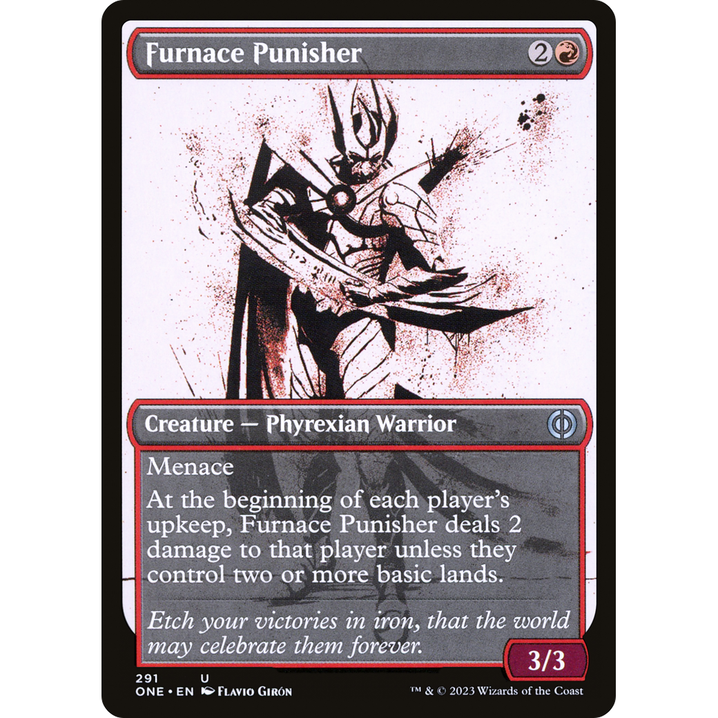 Furnace Punisher (ONE-291) - Phyrexia: All Will Be One: (Showcase) Foil