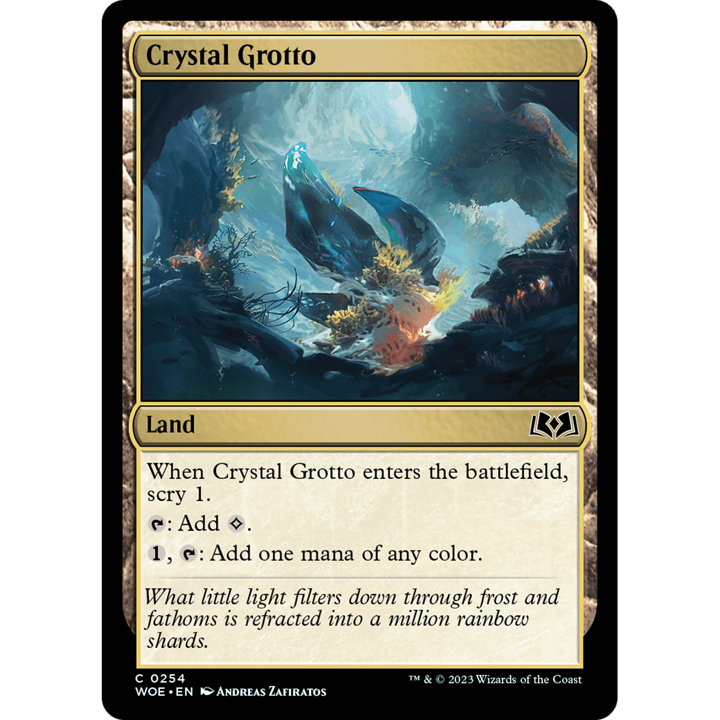 Crystal Grotto (WOE-254) - Wilds of Eldraine Foil