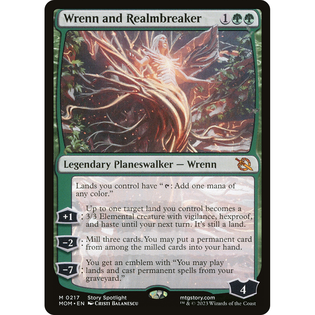 Wrenn and Realmbreaker (MOM-217) - March of the Machine Foil