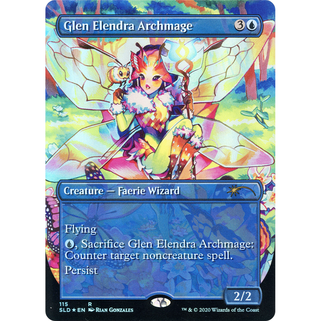 Glen Elendra Archmage (115) (SLD-115) - Secret Lair Drop (Borderless) Foil