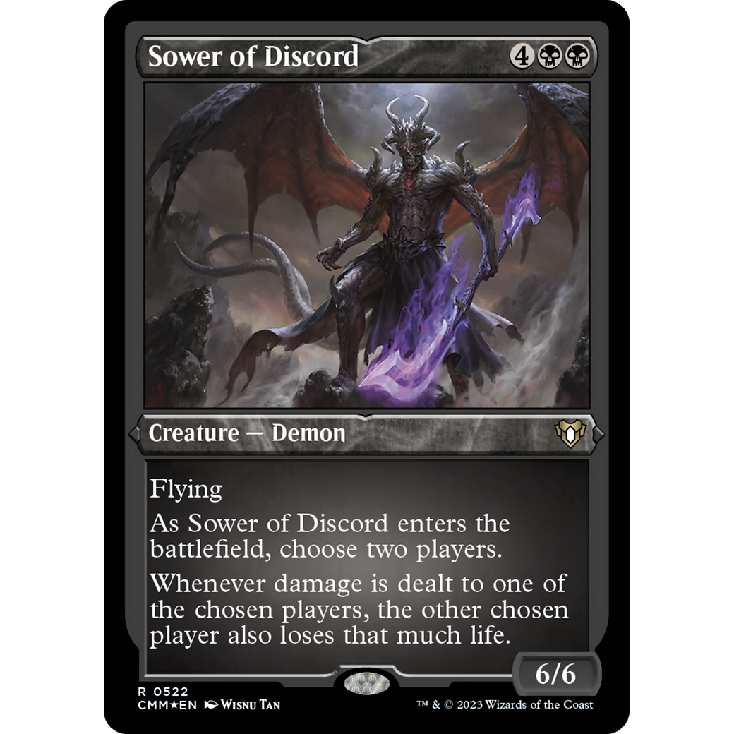 Sower of Discord (CMM-522) - Commander Masters Etched Foil