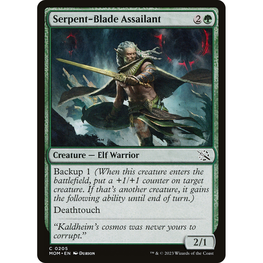 Serpent-Blade Assailant (MOM-205) - March of the Machine Foil