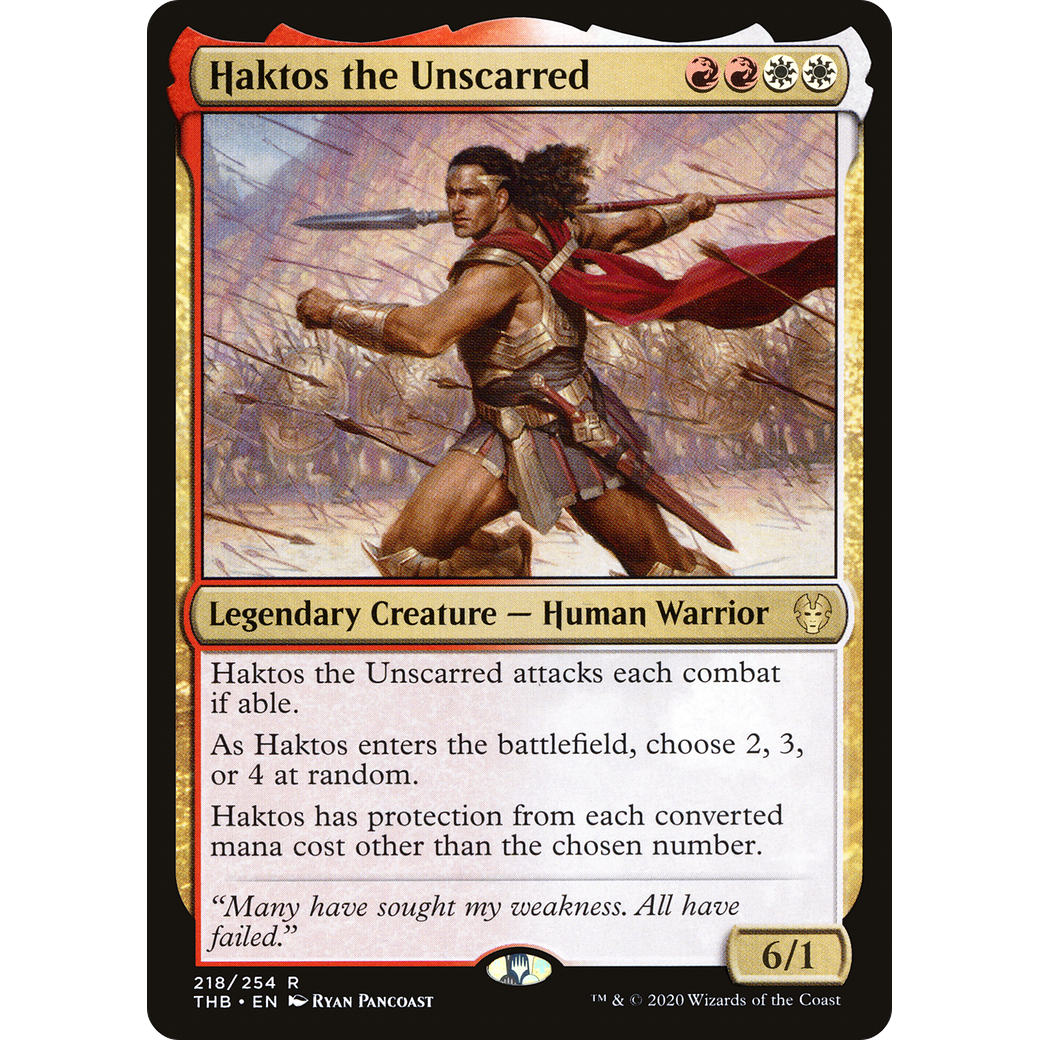 Haktos the Unscarred (THB-218) - Theros Beyond Death
