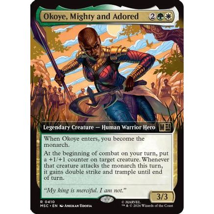 Okoye, Mighty and Adored (Extended Art) (MSC-410) - Commander: Marvel Super Heroes
