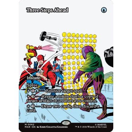 Three Steps Ahead (Borderless) (MAR-062) - Marvel Universe Eternal-Legal Foil