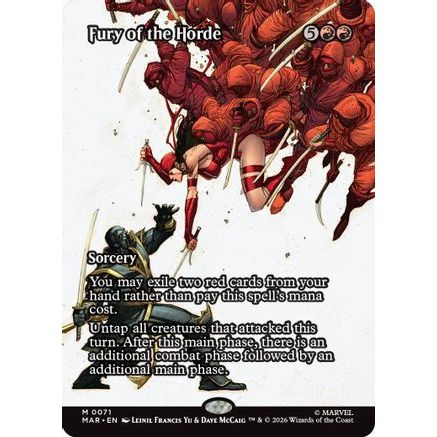 Fury of the Horde (Borderless) (MAR-071) - Marvel Universe Eternal-Legal