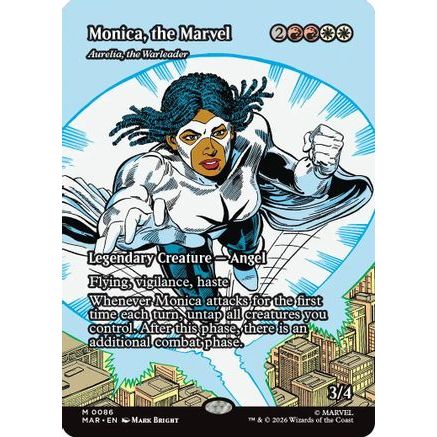 Monica, the Marvel - Aurelia, the Warleader (Borderless) (MAR-086) - Marvel Universe Eternal-Legal Foil