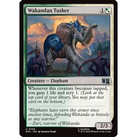 Wakandan Tusker (MSC-748) - Commander: Marvel Super Heroes Foil