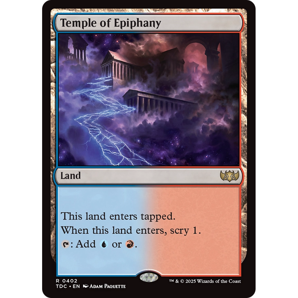 Temple of Epiphany (TDC-402) - Commander: Tarkir: Dragonstorm