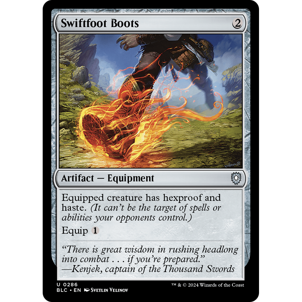 Swiftfoot Boots (BLC-286) - Bloomburrow Commander