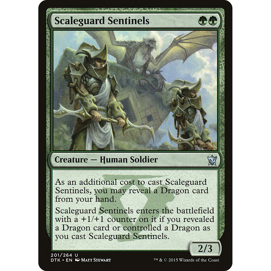 Scaleguard Sentinels (DTK-201) - Dragons of Tarkir Foil