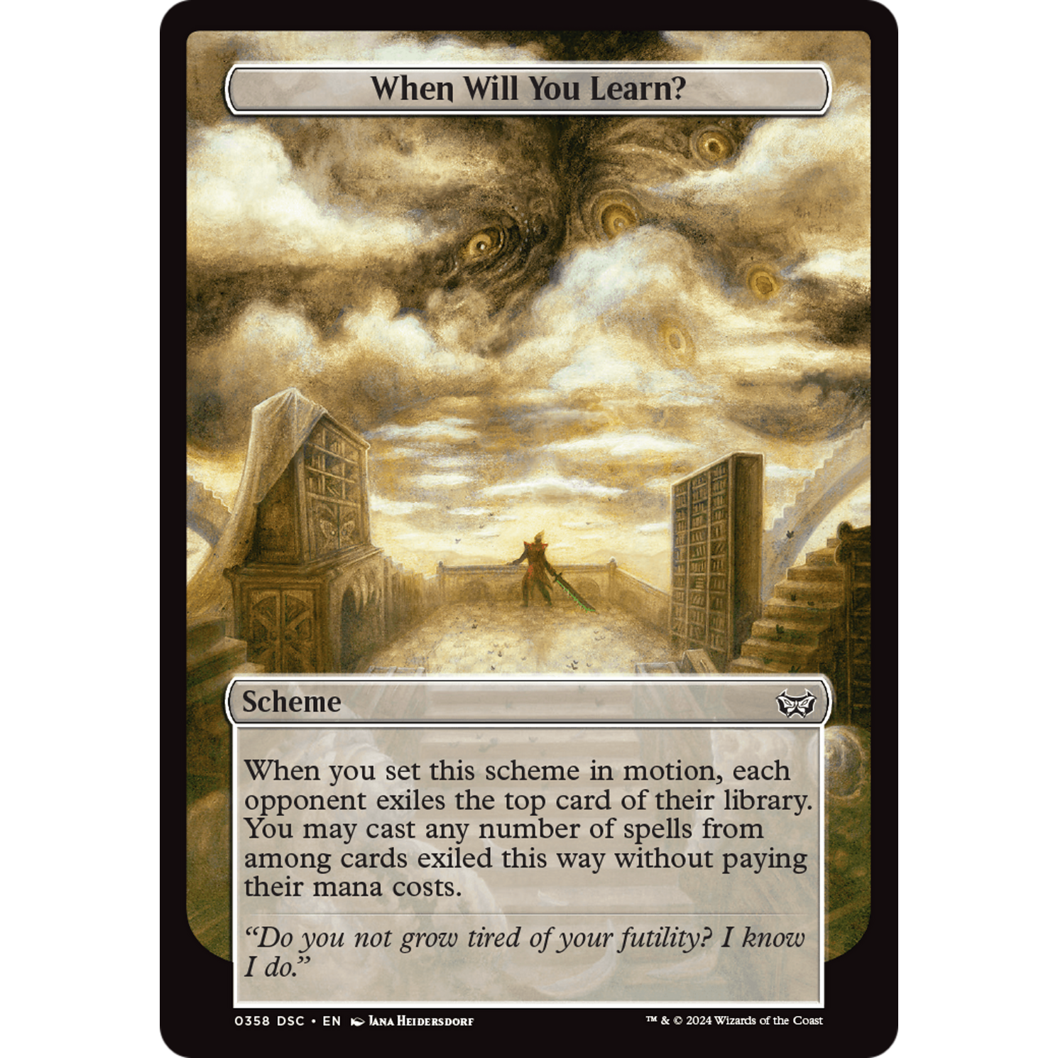When Will You Learn? (A:DSC-358) - Duskmourn: House of Horror Commander
