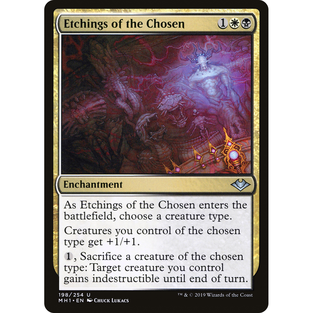 Etchings of the Chosen (MH1-198) - Modern Horizons Foil