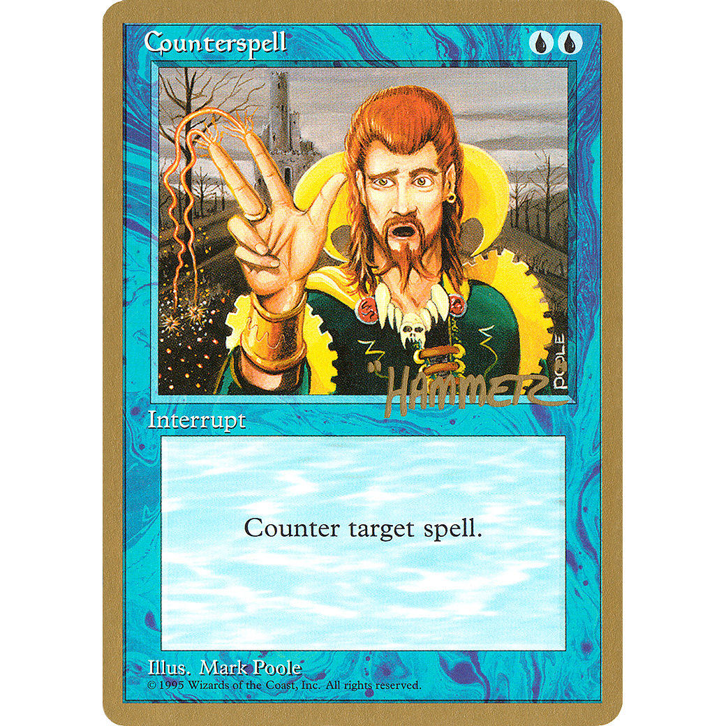 Counterspell - 1996 Shawn "Hammer" Regnier (4ED) (WCD-) - Pro Tour Collector Set