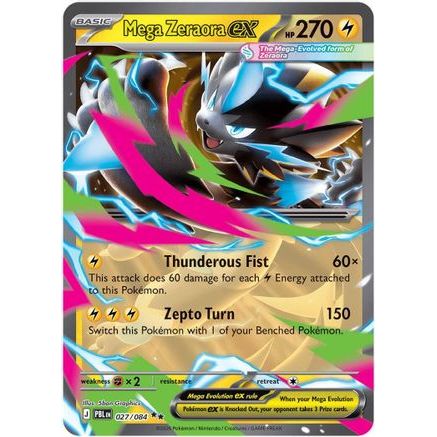Mega Zeraora ex - 027/084 27 - ME05 Pitch Black Holofoil