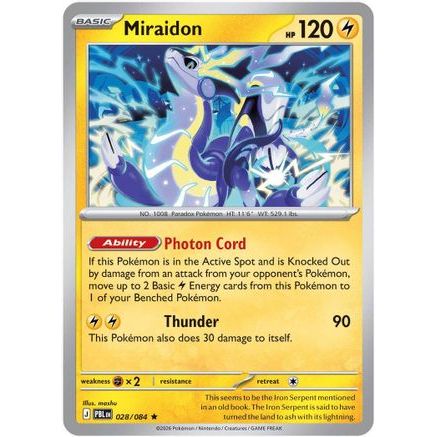 Miraidon 28 - ME05 Pitch Black Reverse Holofoil