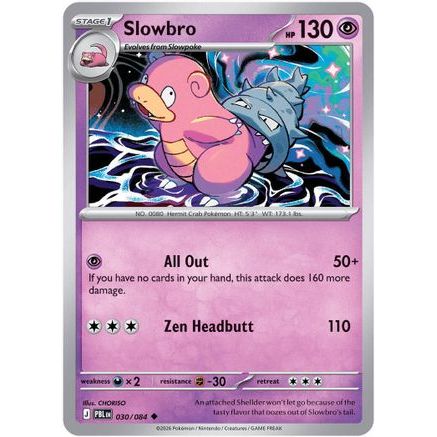 Slowbro - 030/084 30 - ME05 Pitch Black Reverse Holofoil