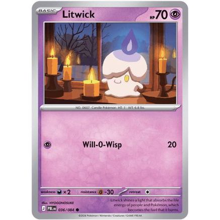Litwick 36 - ME05 Pitch Black Reverse Holofoil