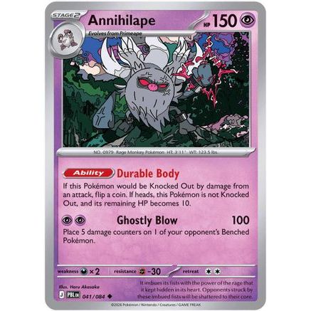 Annihilape 41 - ME05 Pitch Black Reverse Holofoil
