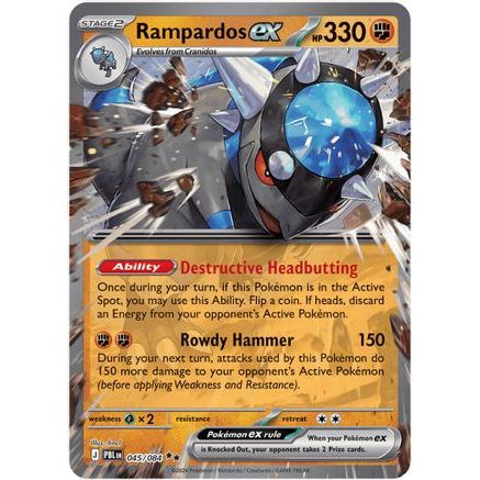 Rampardos ex - 045/084 45 - ME05 Pitch Black Holofoil