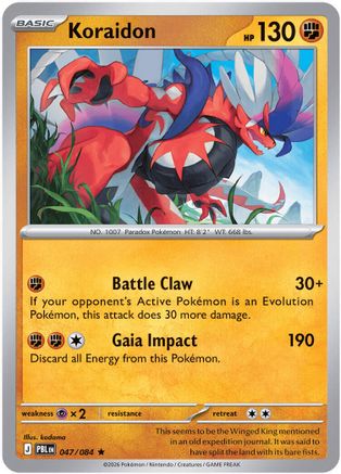 Koraidon 47 - ME05 Pitch Black Holofoil