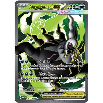Mega Darkrai ex - 101/084 101 - ME05 Pitch Black Holofoil