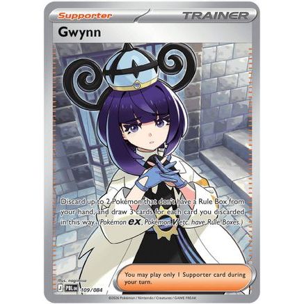 Gwynn - 109/084 109 - ME05 Pitch Black Holofoil
