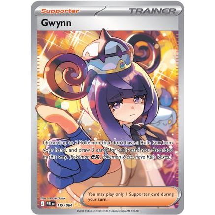 Gwynn - 119/084 119 - ME05 Pitch Black Holofoil