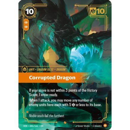 Corrupted Dragon (091/166) - Vendetta Foil