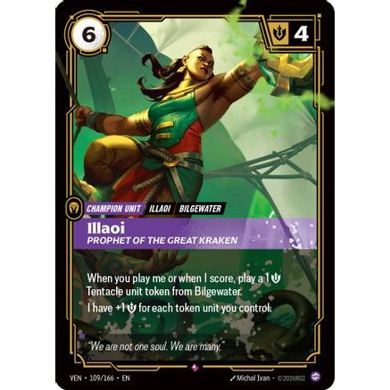 Illaoi - Prophet of the Great Kraken (109/166) - Vendetta Foil