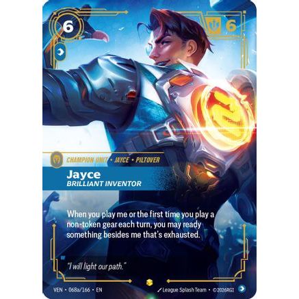 Jayce - Brilliant Inventor (Alternate Art) (068a/166) - Vendetta Foil