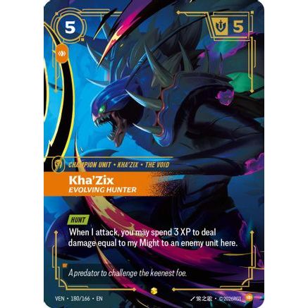Kha'Zix - Evolving Hunter (Overnumbered) (180/166) - Vendetta Foil