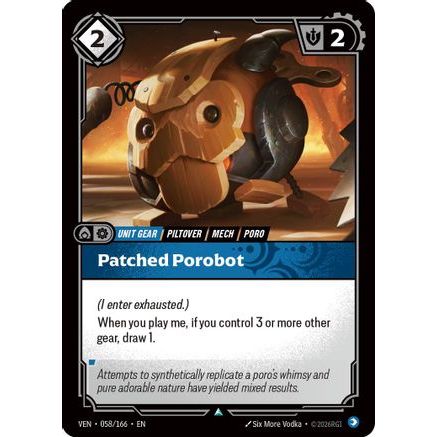 Patched Porobot (058/166) - Vendetta Foil