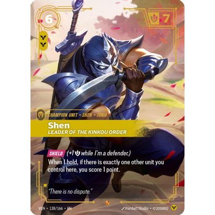 Shen - Leader of the Kinkou Order (138/166) - Vendetta Foil